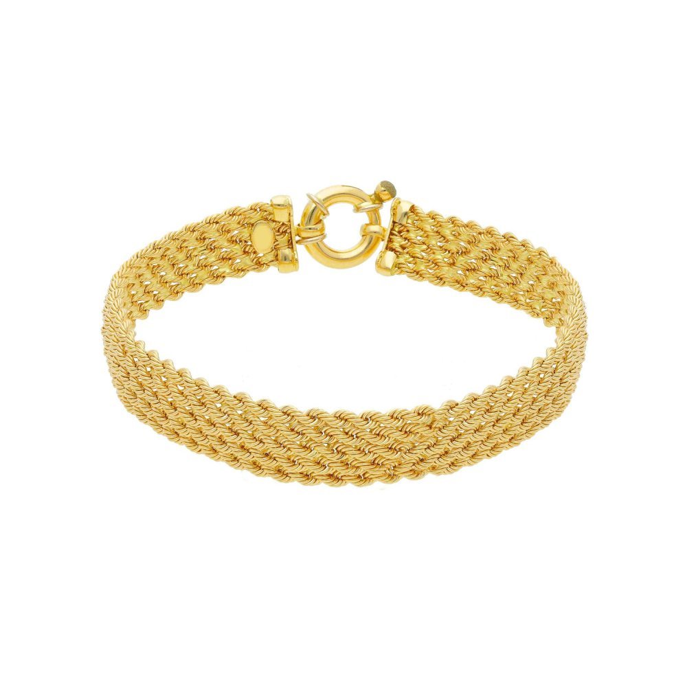 Bracciale In Tessuto - Oro Giallo - Songa Antonio