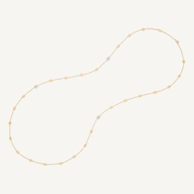 Marco Bicego - Sautoir Con Ovaline - Oro Giallo - Diamanti