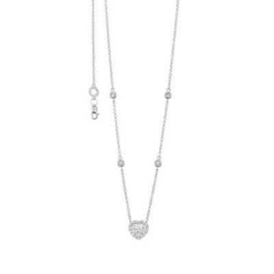 Comete Gioielli - Girocollo Cuore - Oro 750‰ - Diamanti