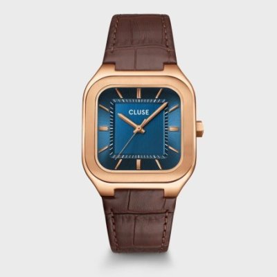 Cluse - Quadrus Watch - Pelle - Blu