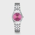 Cluse - Retro 70S Mini Watch - Steel - Fuchsia