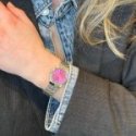 Cluse - Retro 70S Mini Watch - Steel - Fuchsia