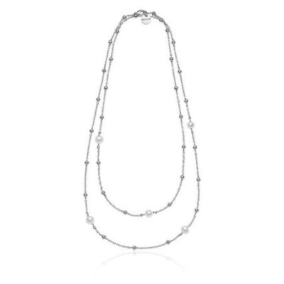 Unoaerre - Collana Lunga - Perle Naturali - Argento