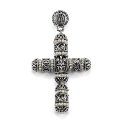 Gerardo Sacco - Croce In Arg.925/000 - Microperle