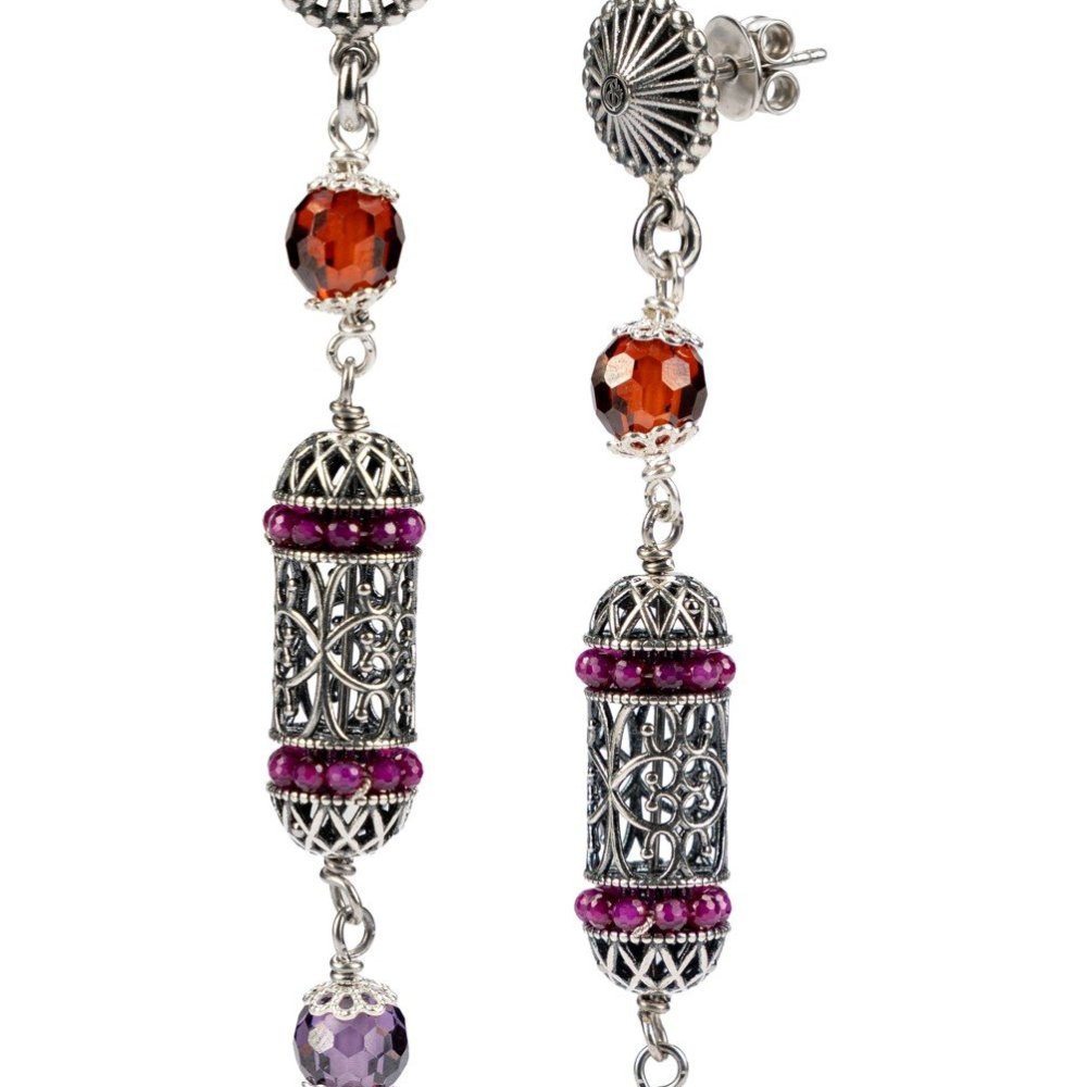 Orecchini In Argento 925 Con Zirconia Cubica - Gerardo Sacco