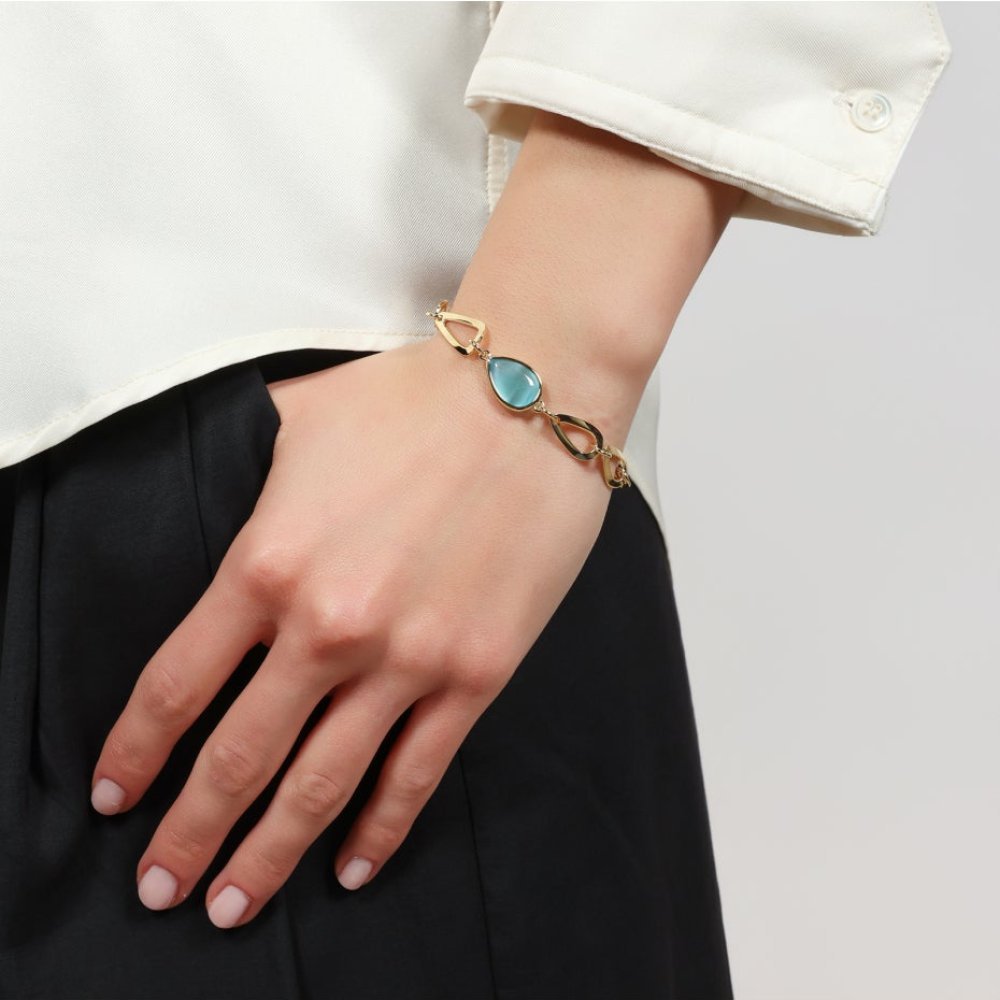 Unoaerre - Bracciale Joya - Goccia Azzurra - Dorato