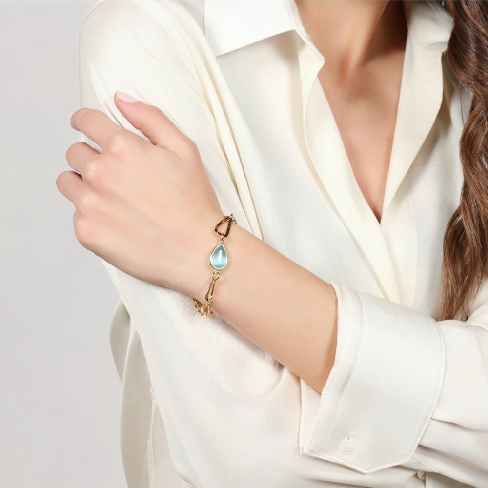 Unoaerre - Bracciale Joya - Goccia Azzurra - Dorato