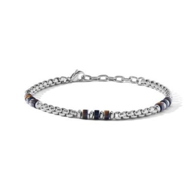 Comete Gioielli - Bracciale Uomo - Acciaio, Onice