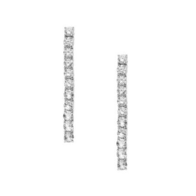 Comete Gioielli - Orecchini Tennis - Argento 925 - Cristalli Bianchi