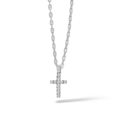 Comete Gioielli - Collana Croce - Argento - Zirconi