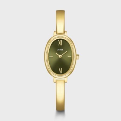 Cluse - L'Ovale Watch Steel - Oro - Verde
