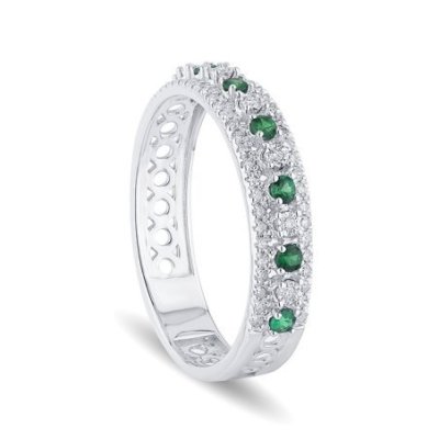 Bliss - Anello Etoile - Oro Bianco - Diamante