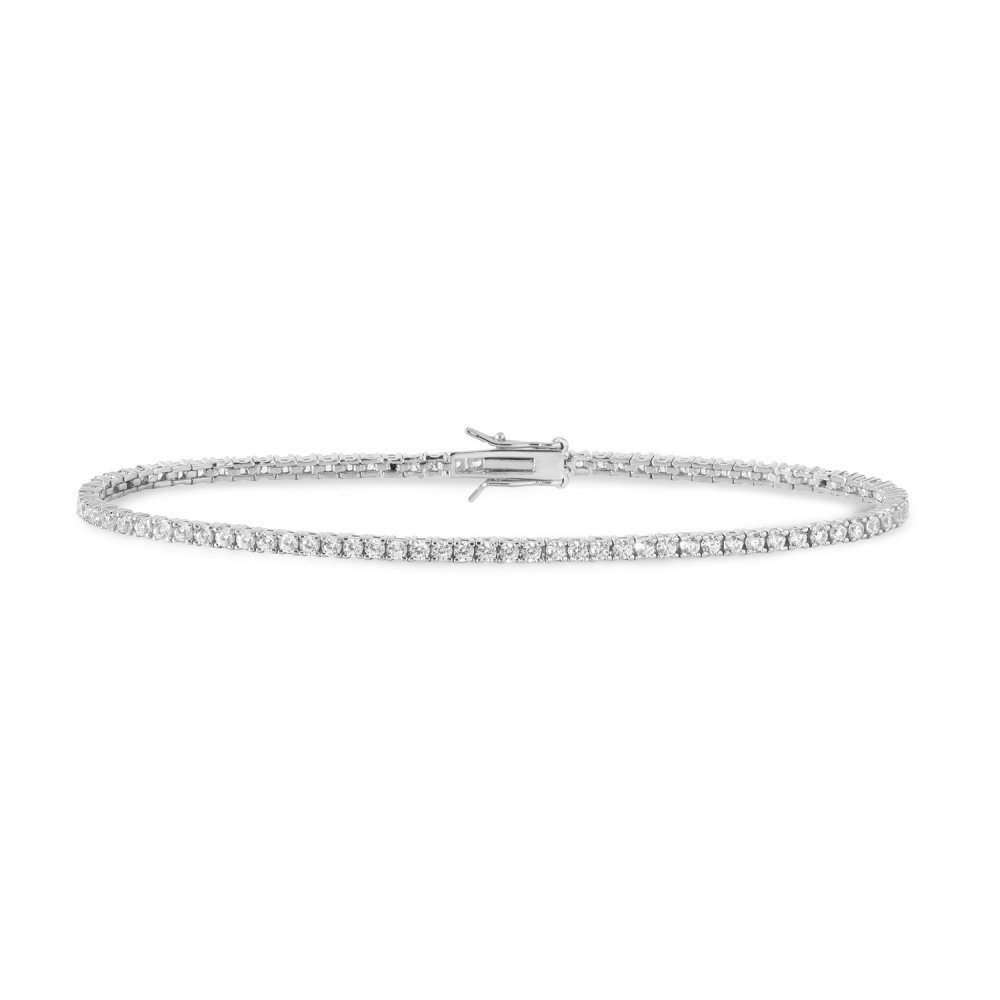 Bracciale Tennis In Argento E Zirconi Bianchi - Comete Gioielli