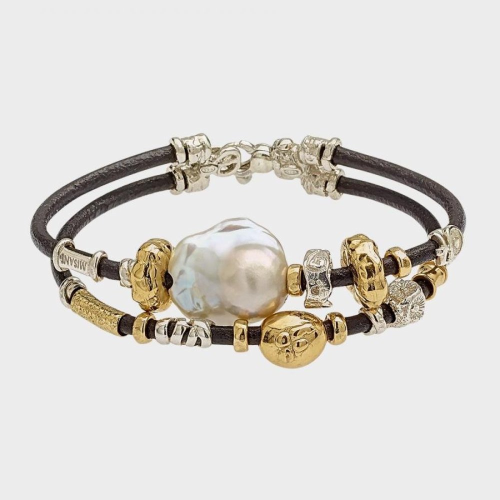 Bracciale Doppio Filo Cuoio 3 Mm - Misani