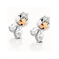 Le Bebe' - Orecchini Punti Luce - Oro Bianco