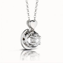 Le Bebè - Collana Punto Luce - Oro Bianco - Diamante