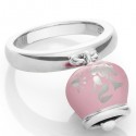 Chantecler - Anello Et Voilà - Argento - Smalto Rosa