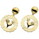 Chantecler - Orecchini Logo - Oro Giallo - Diamanti