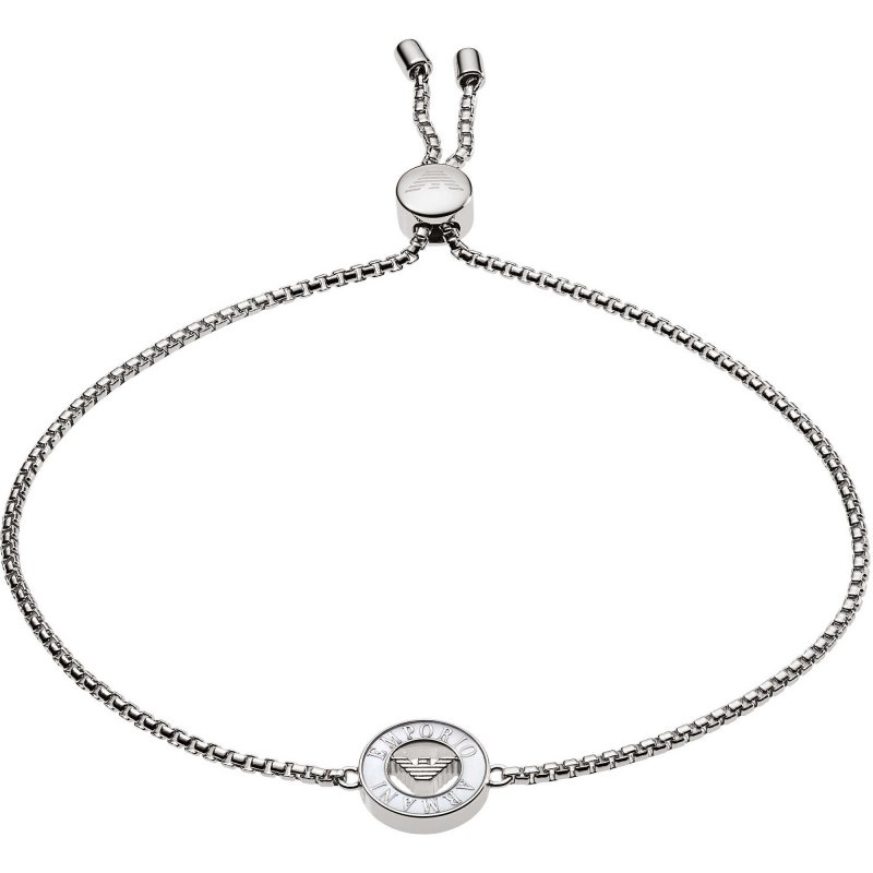 Bracciale donna in argento con dettagli in madreperla bianca Armani