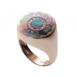 Chantecler - Anello Anima - Oro Rosa - Madreperla Grigia